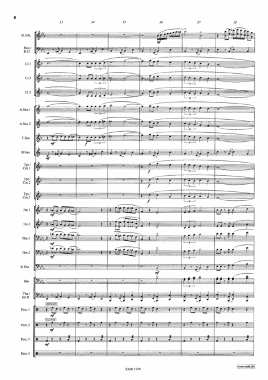 Latin Voyage Latin Voyage Concert Band scores gallery preview page 9