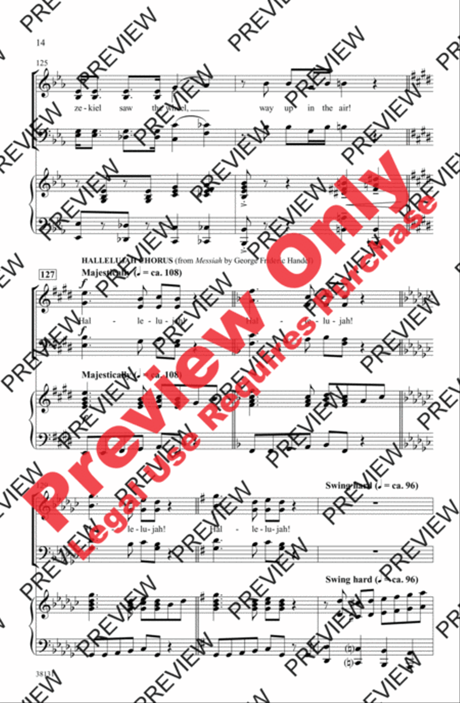 Give Me a Choral Medley! 4-Part scores gallery preview page 14