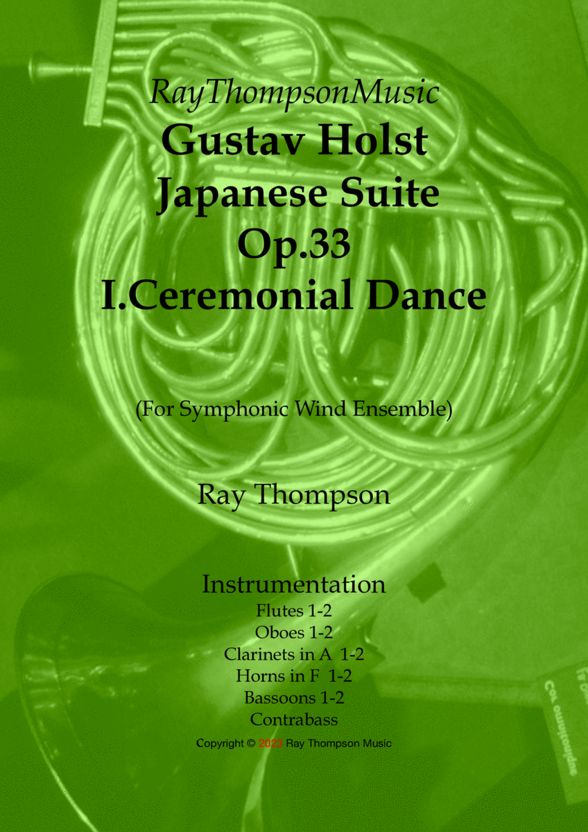 Holst: Japanese Suite Op.33 I.Ceremonial Dance - wind dectet image number null