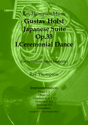 Holst: Japanese Suite Op.33 I.Ceremonial Dance - wind dectet