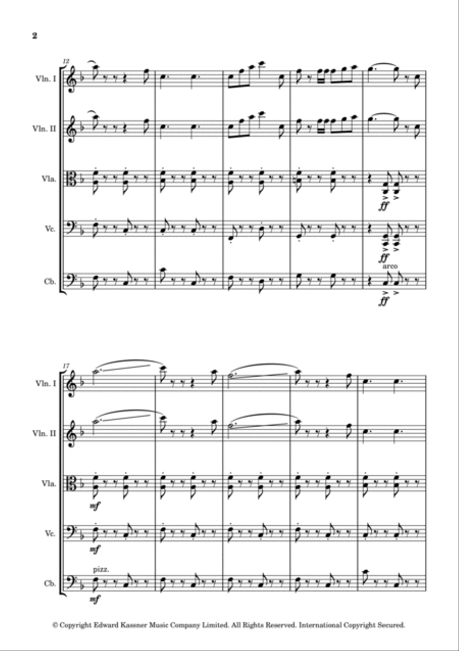 Marching Strings String Quintet scores gallery preview page 2