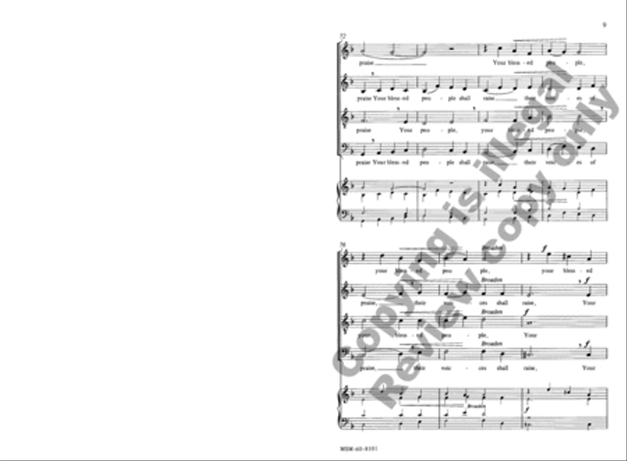 Oh, What Their Joy 4-Part scores gallery preview page 8