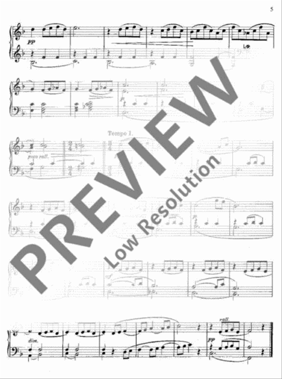 Ariettes 1/6 Piano Solo scores gallery preview page 6