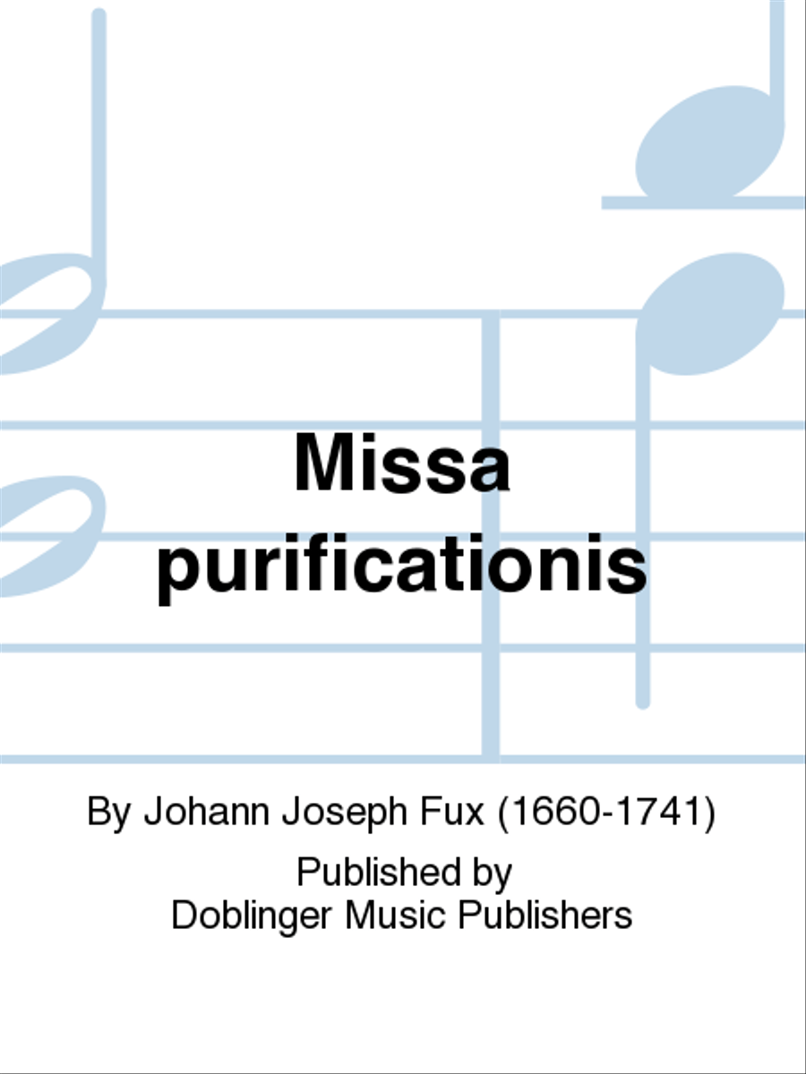 Missa purificationis Missa purificationis Choir scores gallery preview page 1