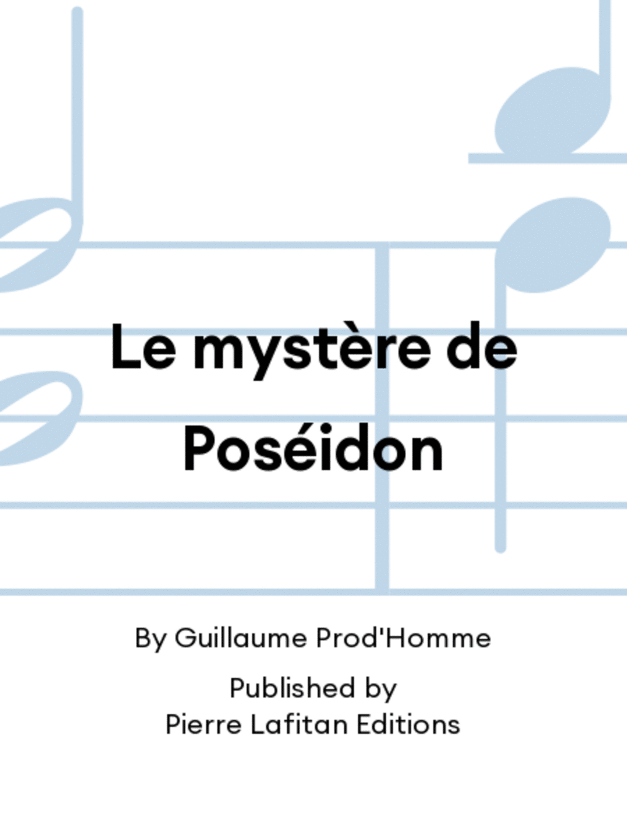 Le mystère de Poséidon Bassoon Solo scores gallery preview page 1