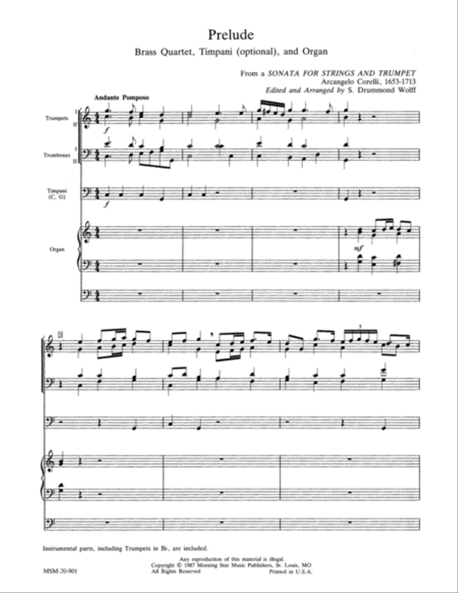 Prelude Prelude Organ scores gallery preview page 3
