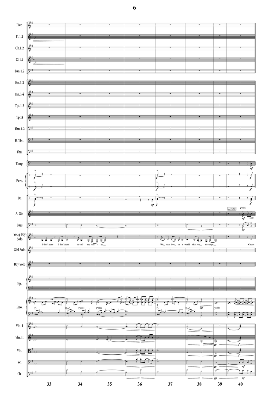 A Million Dreams Full Orchestra scores gallery preview page 5