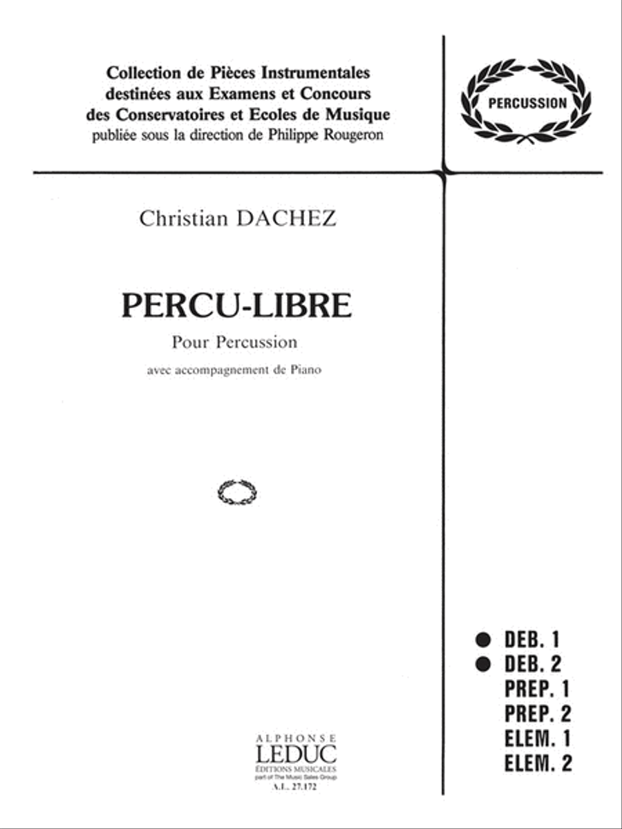 Percu-libre (percussion(s) & Piano) Piano Accompaniment scores gallery preview page 1