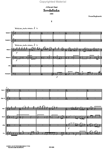 Sevdalinka (2 guit. / str. quartet)