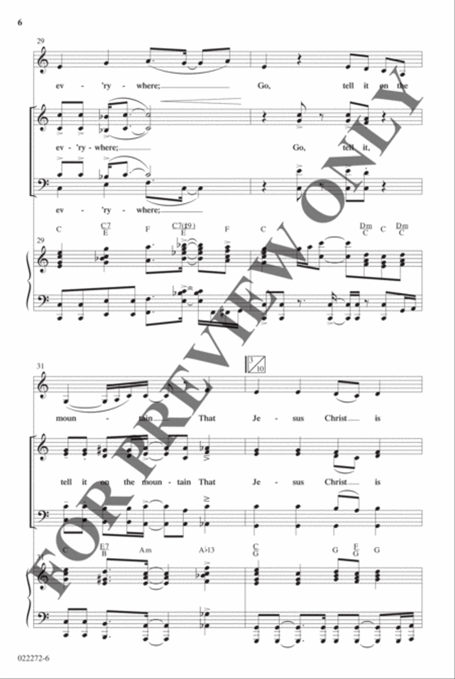 Best-Selling Christmas Anthem Pak Vol 1 - Anthem Preview Pak Hymn Anthems scores gallery preview page 7
