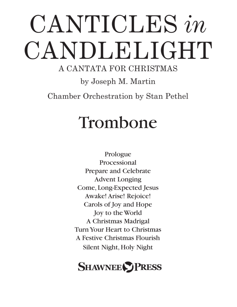 Canticles in Candlelight - Trombone
