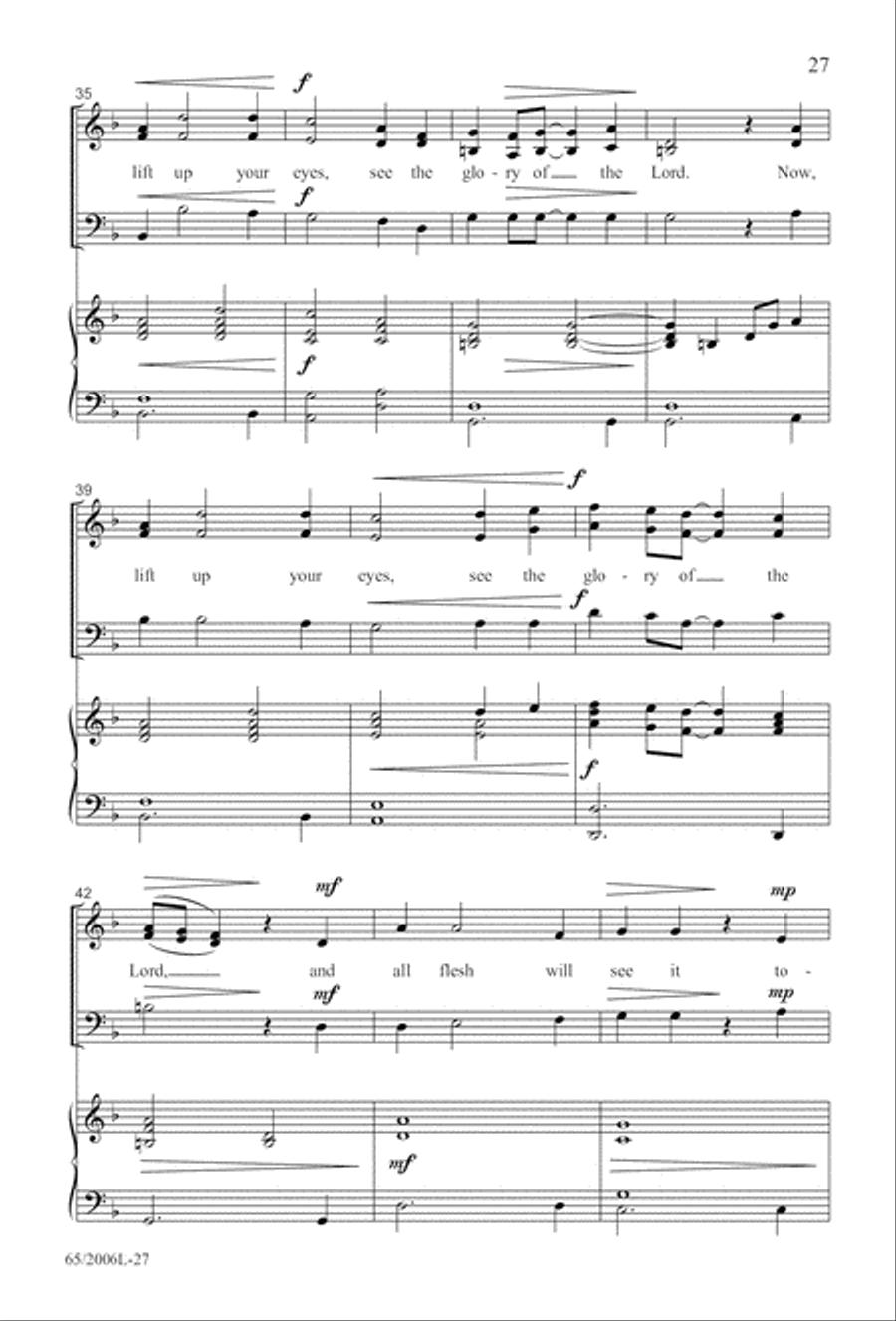 I Hear the Prophet Callin' 3-Part scores gallery preview page 28