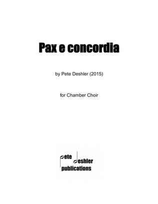Pax e concordia