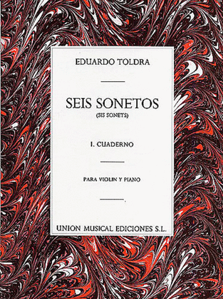 Book cover for Eduardo Toldra: Seis Sonetos Volume 1