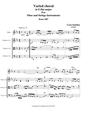 Varied Choral in E-flat major for oboe and strings_CS123