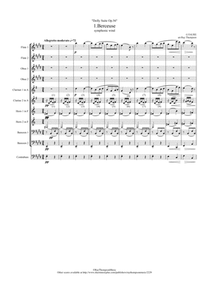 Fauré: Dolly Suite Op.56 No.1 Berceuse (orig.key) - symphonic wind