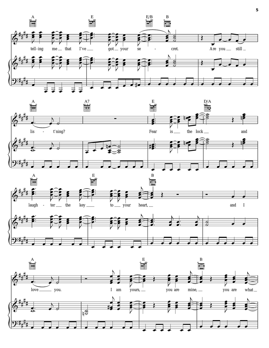 Suite: Judy Blue Eyes Piano, Vocal, Guitar scores gallery preview page 5