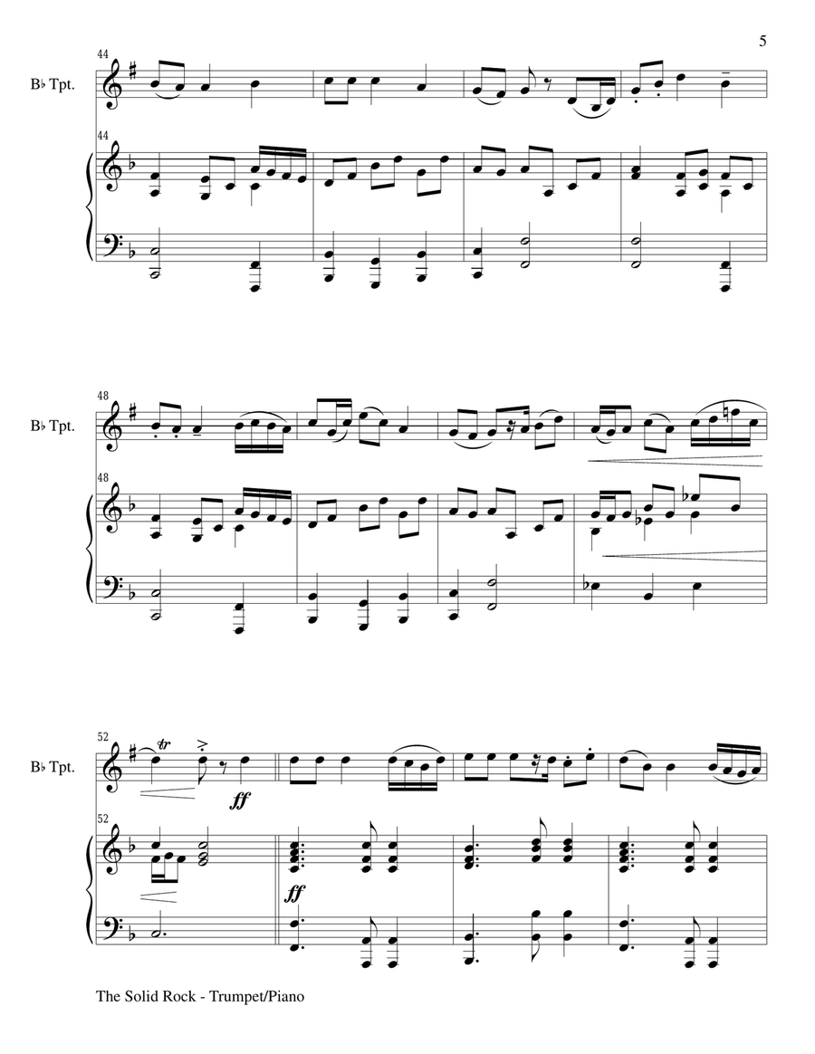 Gary Lanier: Hymns of Faith and Trust (Duets for Bb Trumpet & Piano) Gary Lanier: Hymns of Faith and Trust (Duets for Bb Trumpet & Piano) Trumpet Duet scores gallery preview page 6