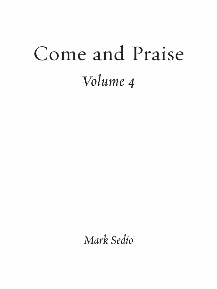 Come and Praise, Vol. 4 Organ scores gallery preview page 1