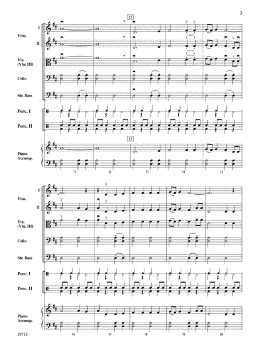 The Little Drummer Boy String Orchestra scores gallery preview page 3
