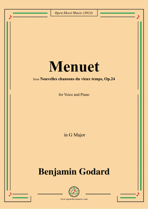 B. Godard-Menuet,in G Major,Op.24 No.3