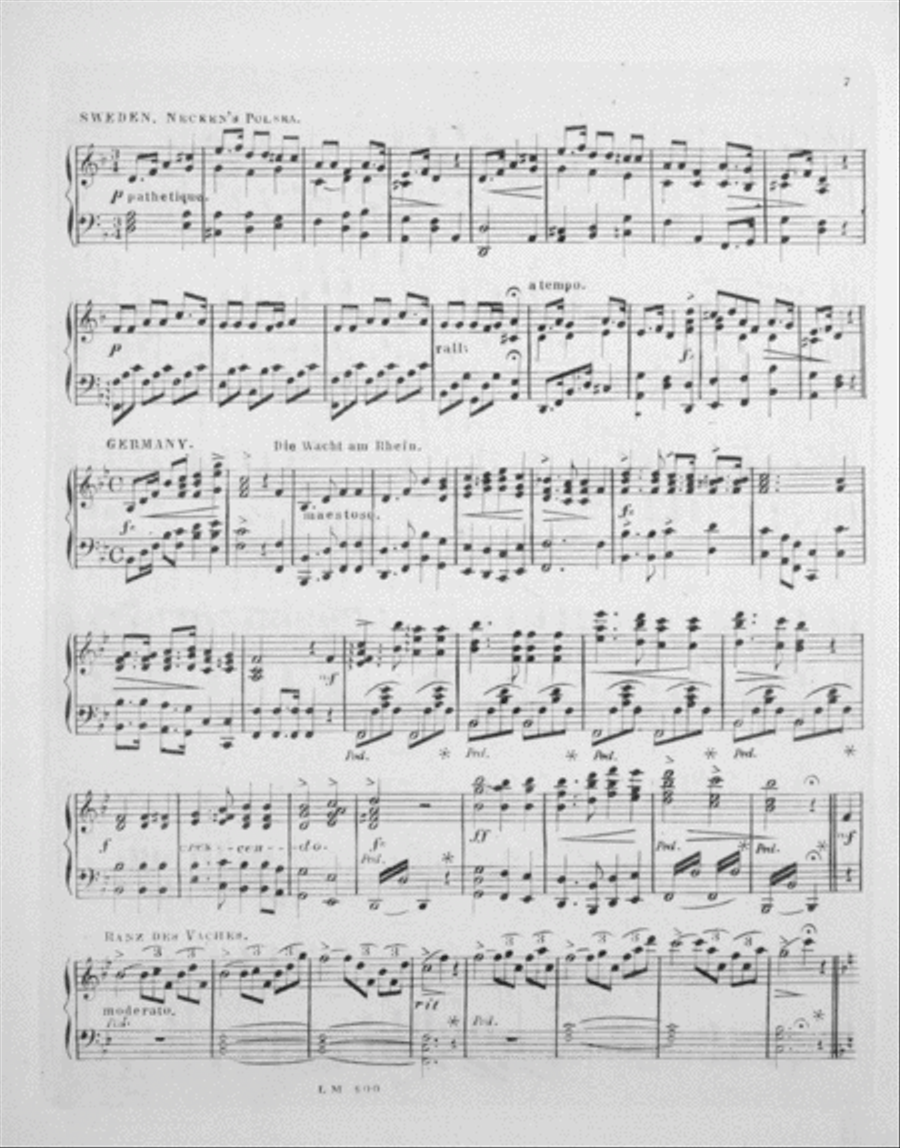 Grand International Medley (Potpourri Internationale) Piano Solo scores gallery preview page 6