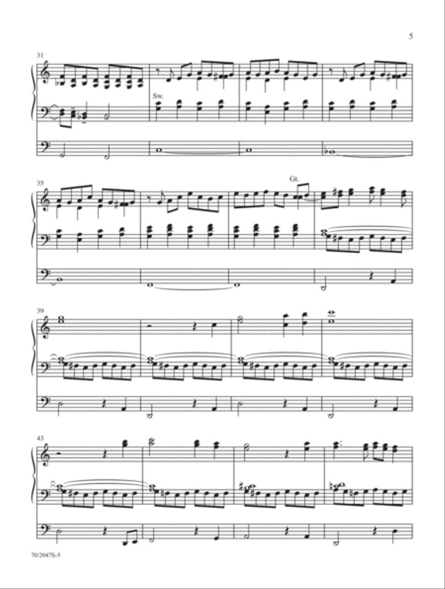 A Mighty Fortress A Mighty Fortress Organ Solo scores gallery preview page 4
