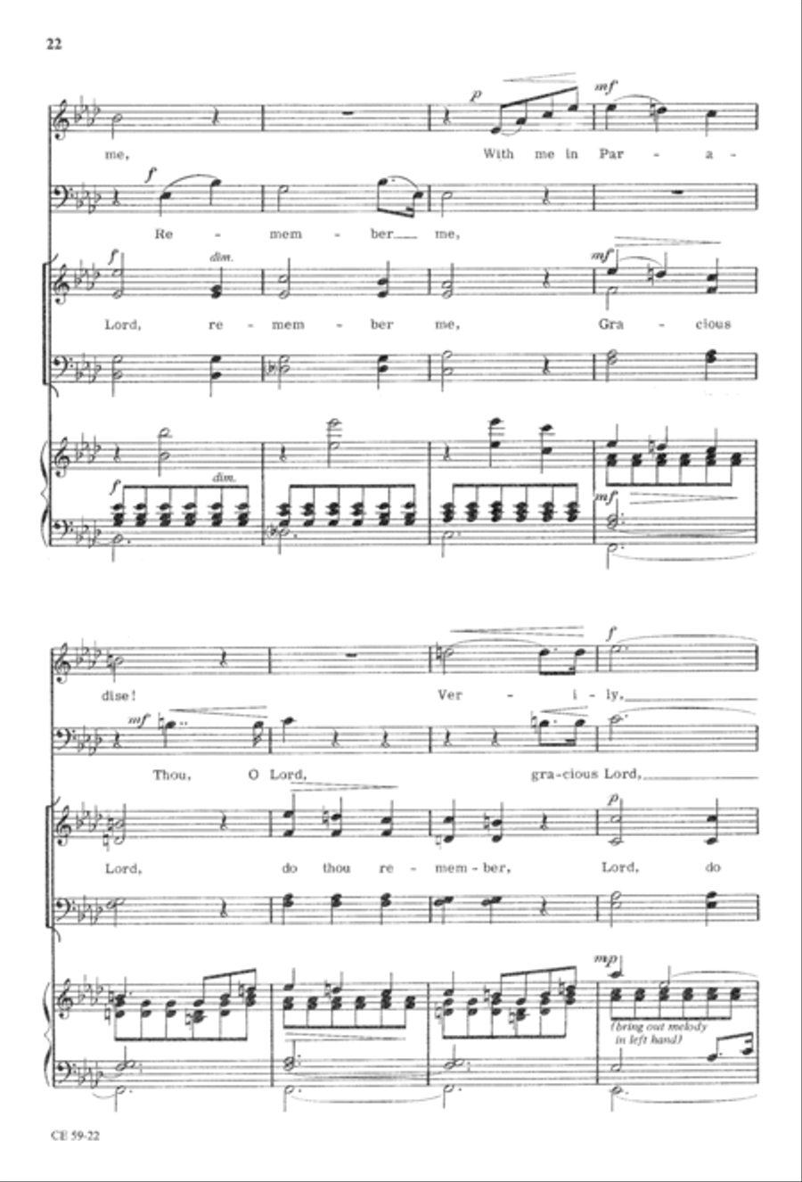 The Seven Last Words of Christ 4-Part scores gallery preview page 24