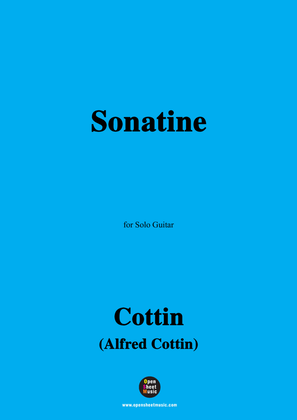 Book cover for Cottin-Sonatine,for Guitar