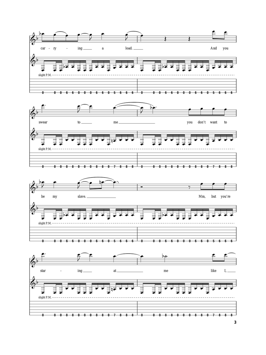 Jesus Christ Pose Acoustic Guitar scores gallery preview page 3