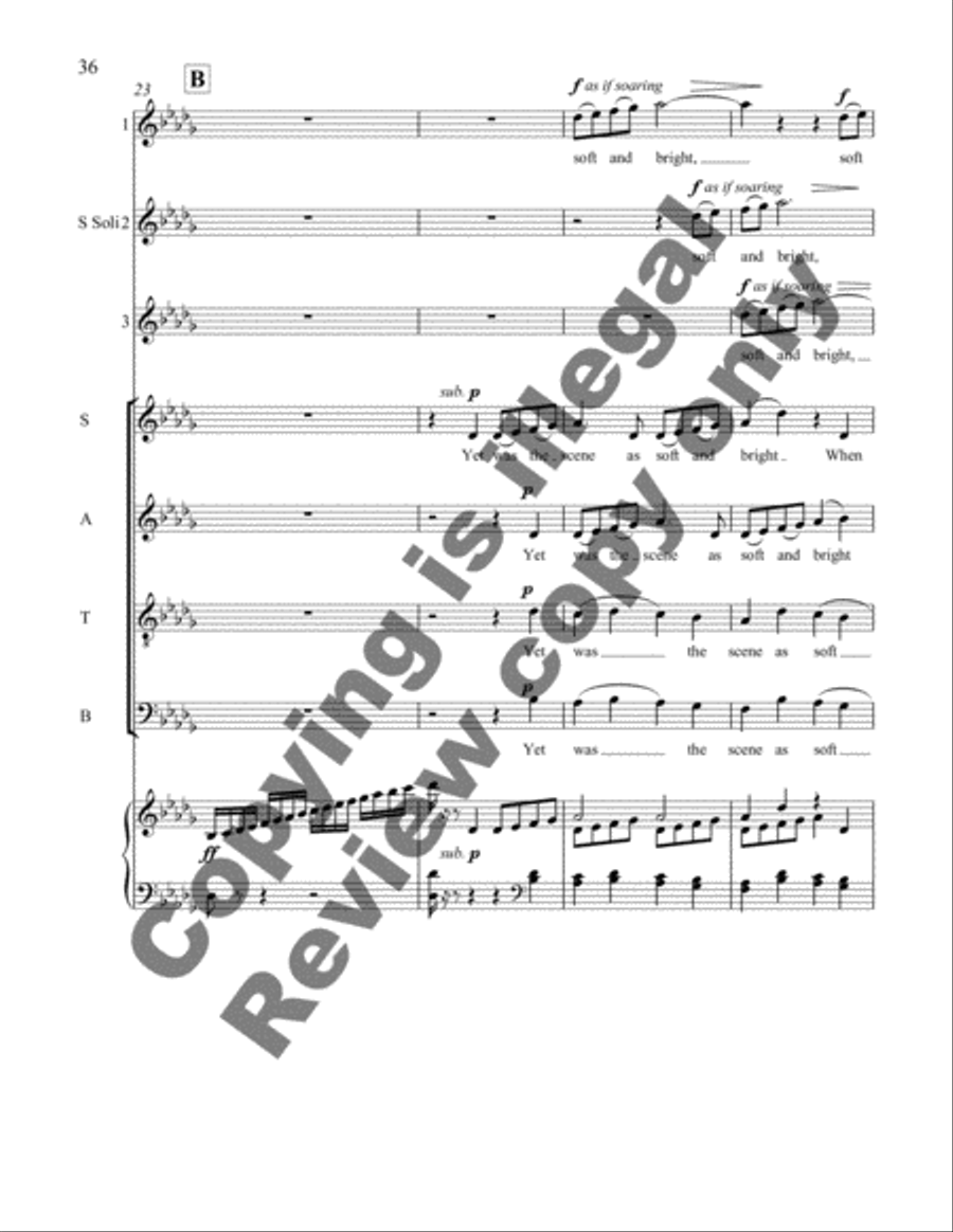 Earth Songs: 3. The Butterfly Divisi scores gallery preview page 12