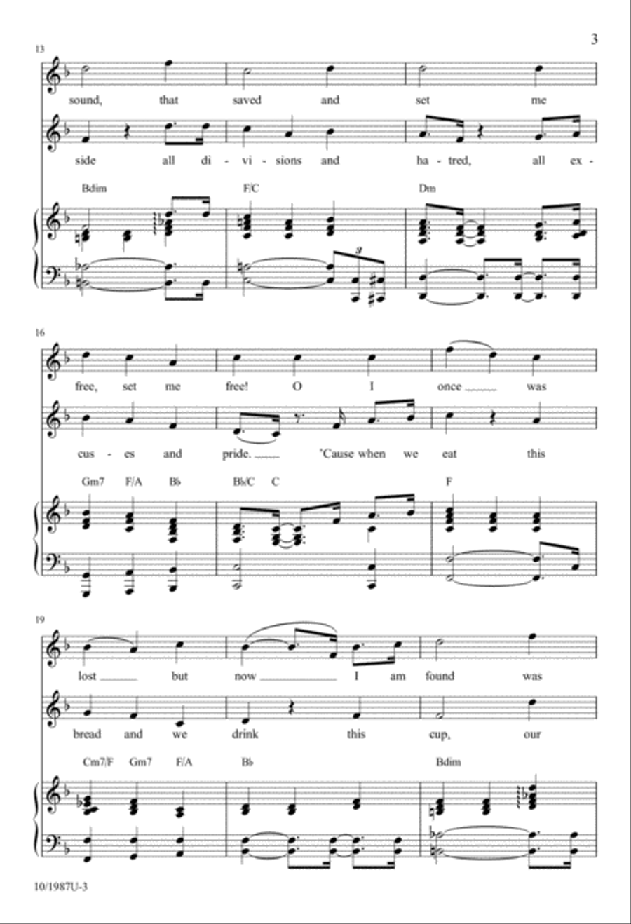 We Are One 4-Part scores gallery preview page 3