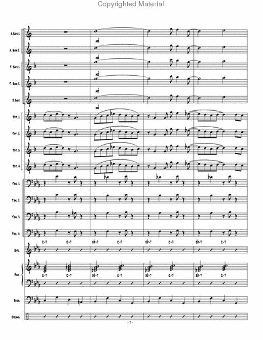 Dakashuffle Jazz Ensemble scores gallery preview page 8