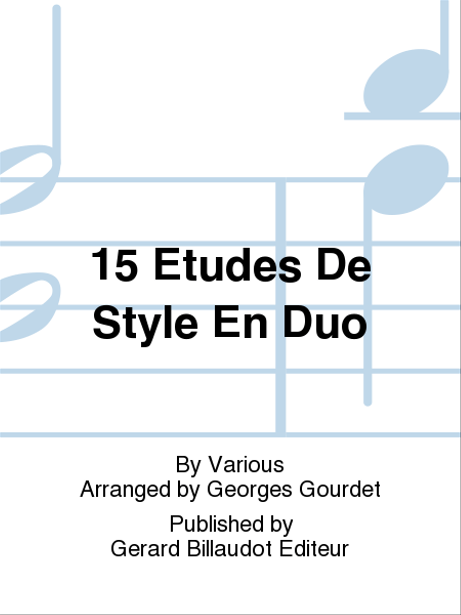 15 Etudes De Style En Duo