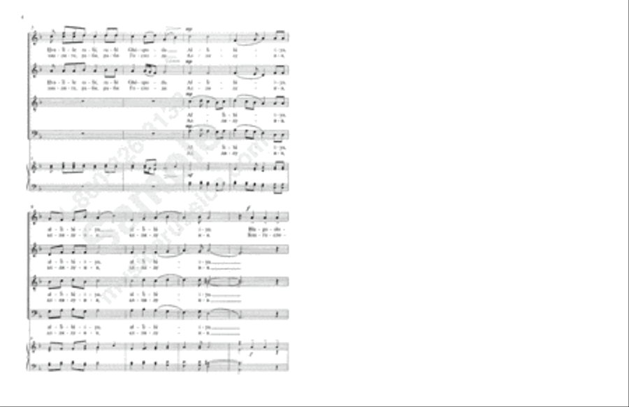 Praise the Name of the Lord No. 1 4-Part scores gallery preview page 3