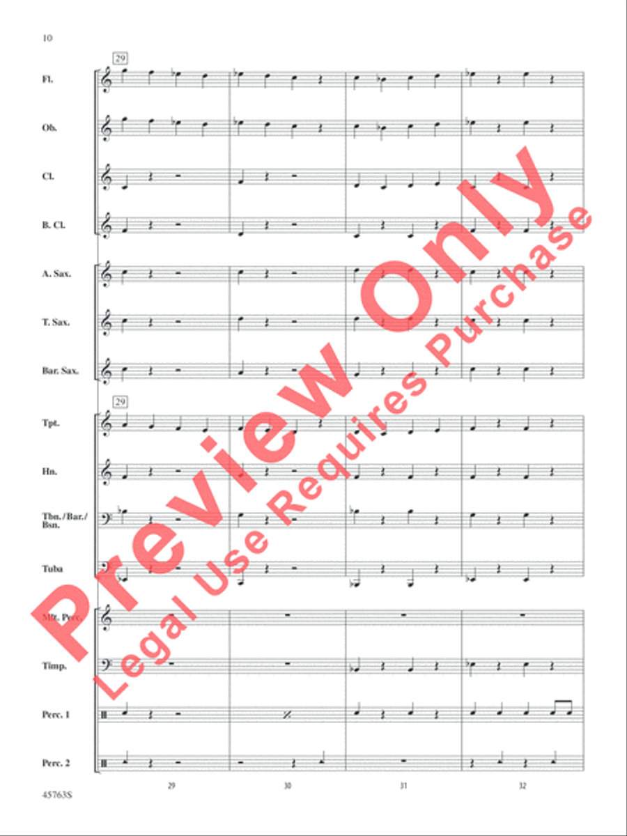 Wenceslas Variants Concert Band scores gallery preview page 10