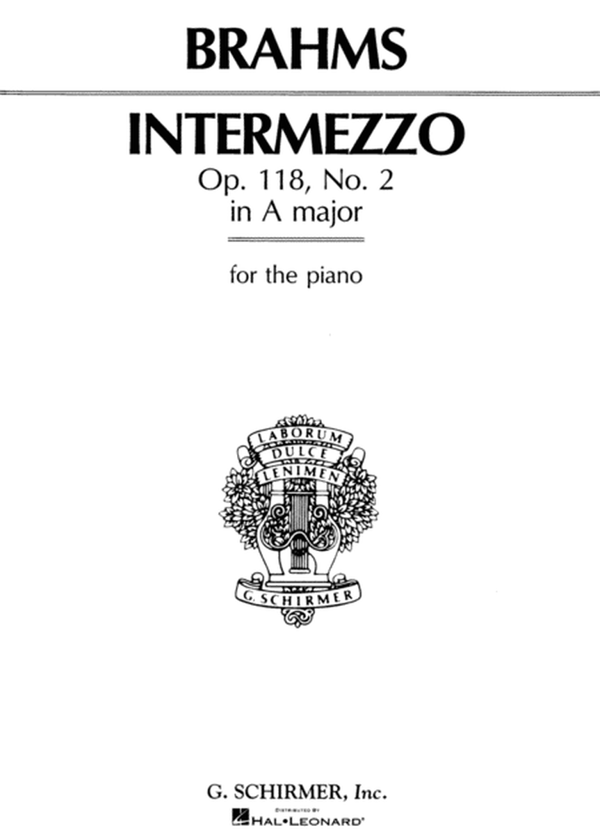 Intermezzo in A Major, Op. 118, No. 2