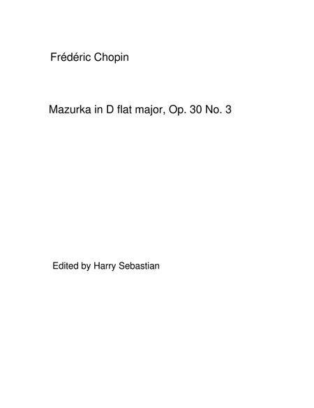 Chopin- Mazurka in D flat major, Op. 30 No. 3 image number null