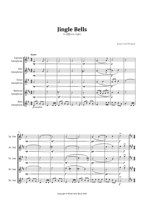 Jingle Bells in Different Styles for Saxophone Ensemble