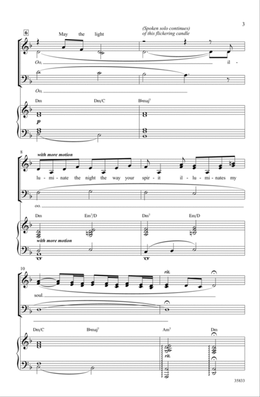Papa, Can You Hear Me? (from Yentl) 3-Part scores gallery preview page 2
