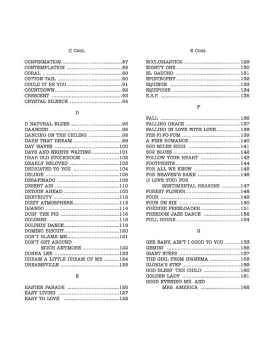 The Real Book – Volume I – Sixth Edition B-Flat Instrument scores gallery preview page 4