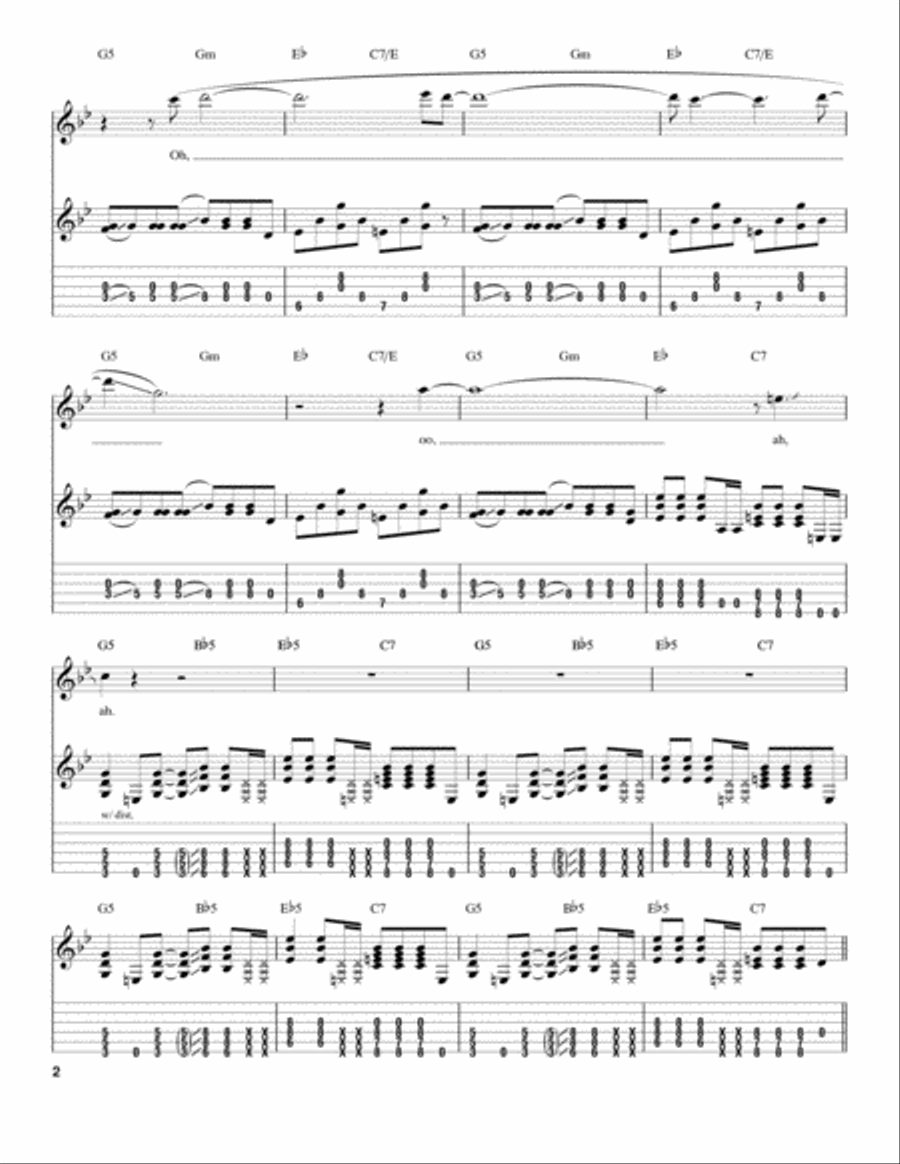 Megalomaniac Megalomaniac Acoustic Guitar scores gallery preview page 2
