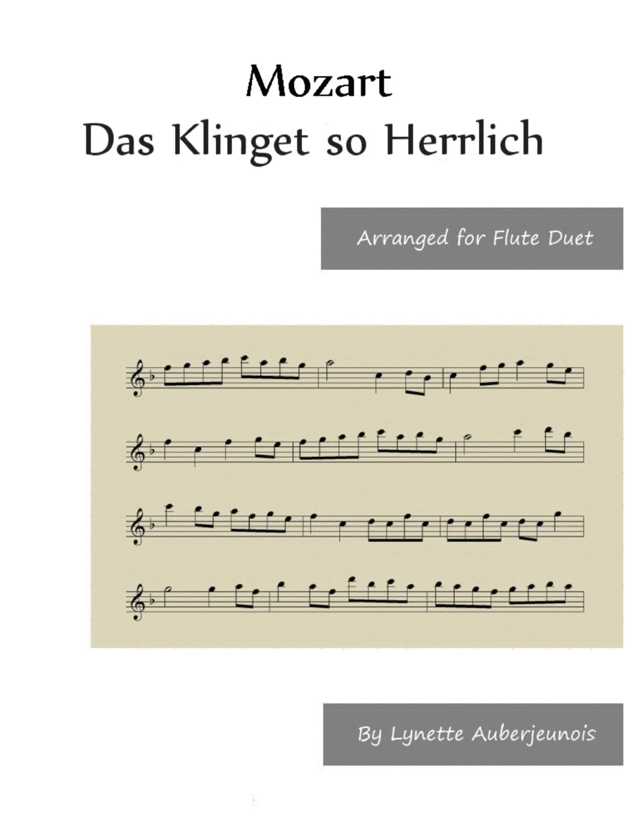 Das Klinget so Herrlich - Flute Duet image number null