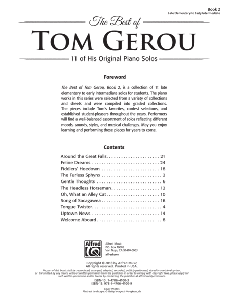 The Best of Tom Gerou, Book 2
