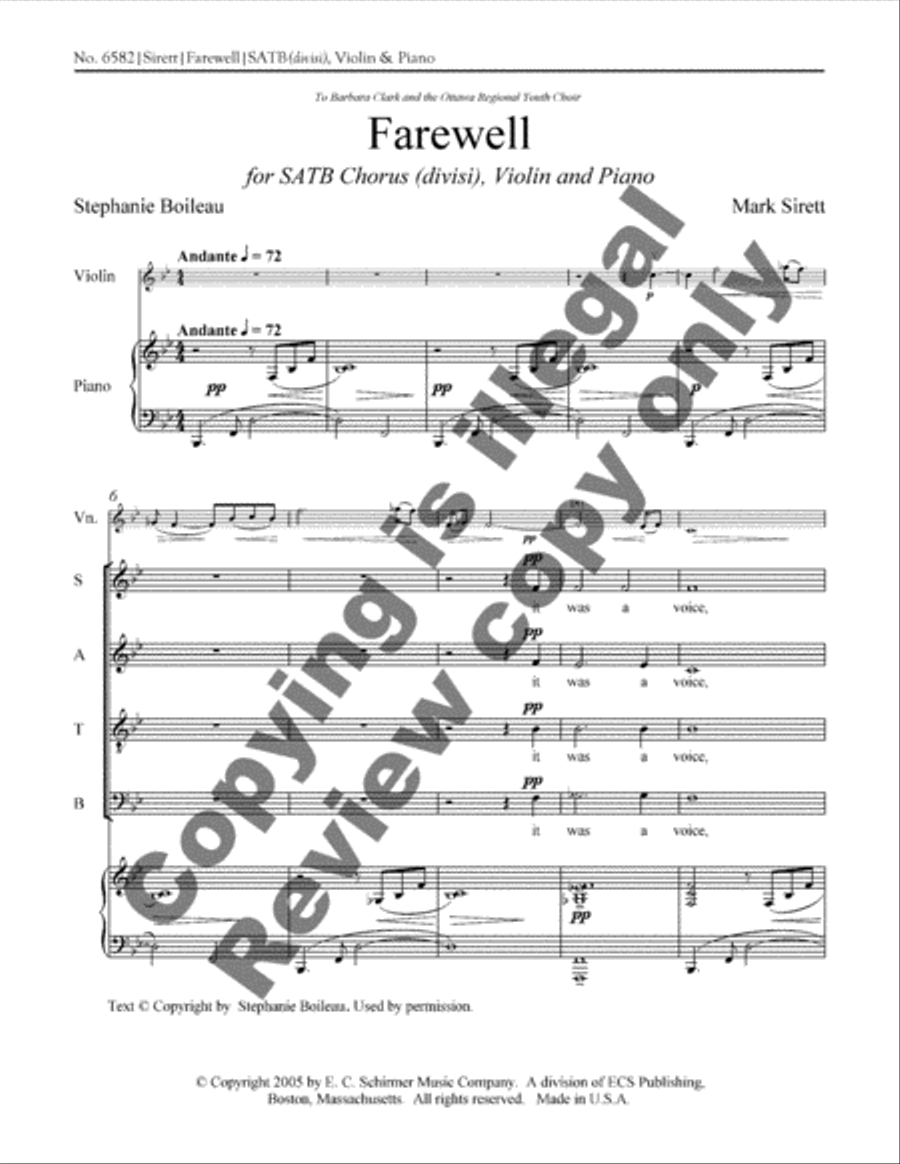 Farewell Divisi scores gallery preview page 3