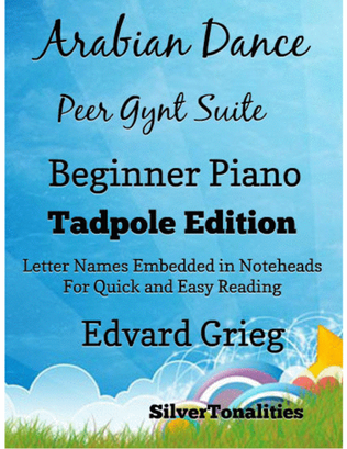 Arabian Dance Peer Gynt Suite Beginner Piano Sheet Music 2nd Edition