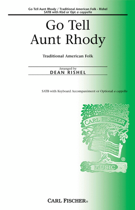 Book cover for Go Tell Aunt Rhody