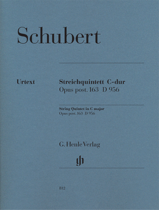 Book cover for String Quintet C Major Op. Posth. 163 D 956