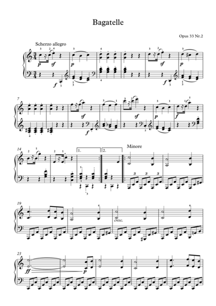 7 Bagatelles, Op.33 (Beethoven, Ludwig van)