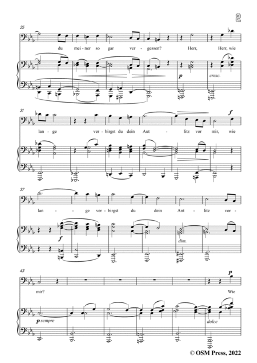 Jenner-Der 13,Psalm,in E flat Major,Op.9 No.1 Voice scores gallery preview page 3